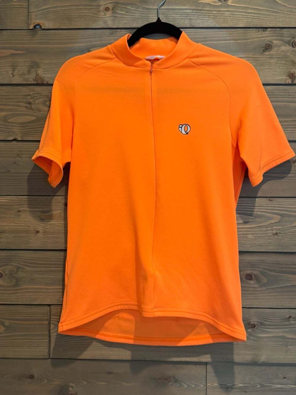 Pearl Izumi Vintage Orange Short Sleeve Cycling Jersey 1/4 Zip Large